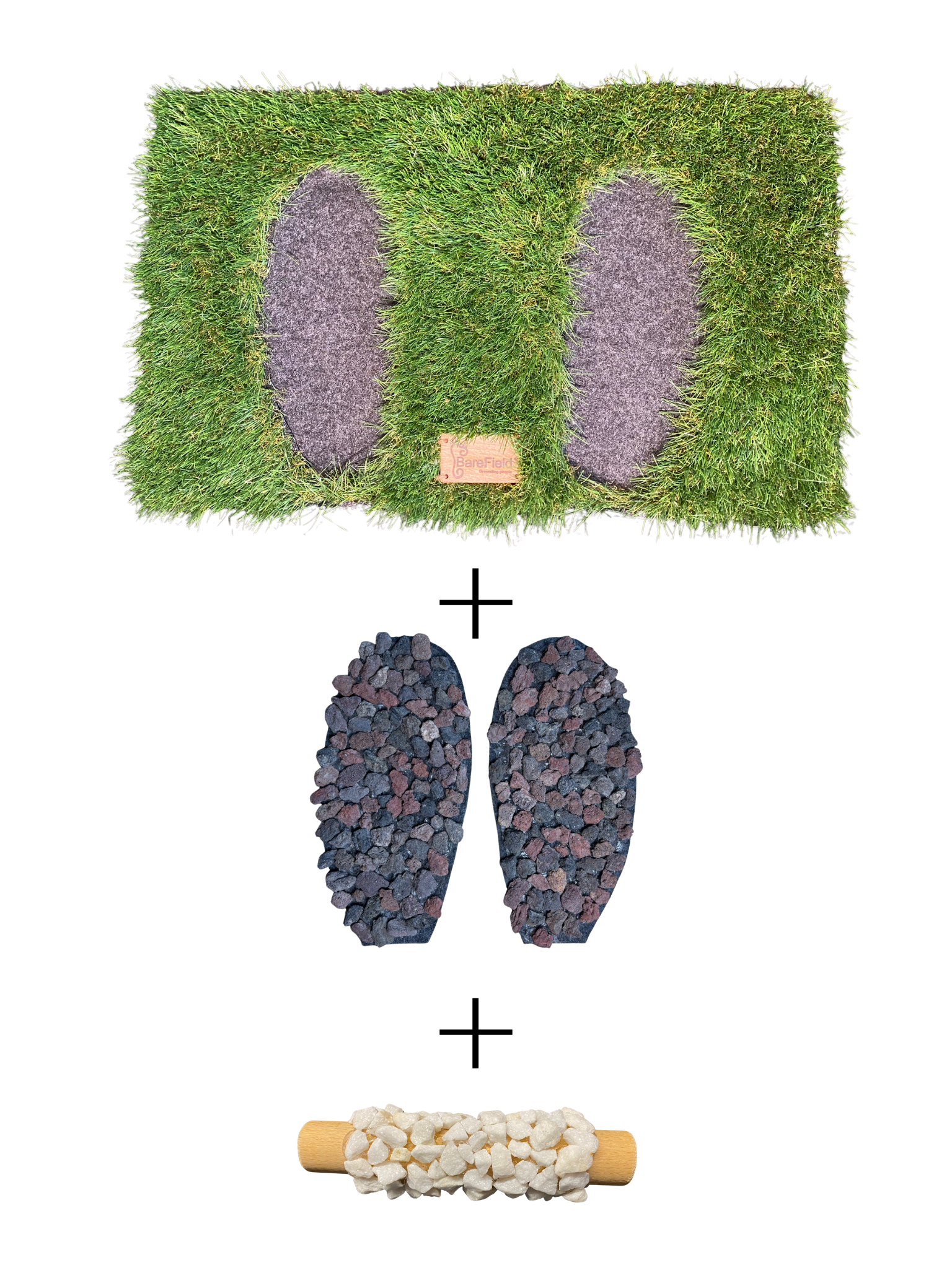 Volcanic Stone Bundle · Base + Volcanic Stone Pad + Quartz Roller